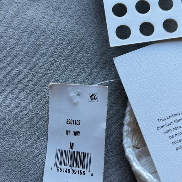 New Khaite Carla Cotton Blend Bralette in Ivory Size Medium - Picture 7 of 7